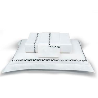 Imagem de JOGO DE LENÇOL NATU MAREE PRETO 100% ALGODÃO CETIM 300 FIOS QUEEN 4 PÇS