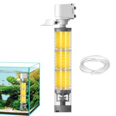 Imagem de Rrlihjgu Filtro Para Tanque De Peixes,Interno de Aeração e Filtragem Para Tartarugas | Filtro Aerador para Aquário de Água Doce, Peixes Betta, Camarões, Água Salgada, Recife de Coral, Plantas
