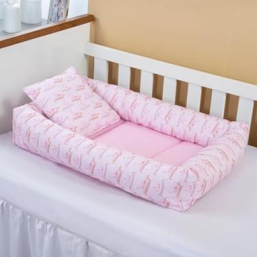Imagem de Ninho Redutor de Berço com Almofada Para Bebê Menina Duquesa 2 pcs