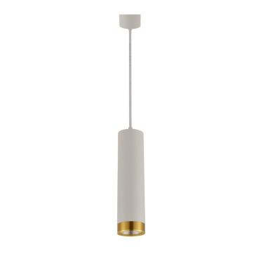 Imagem de Pendente Tubo 30Cm Para Bancada Mesa Cozinha Gourmet Branco