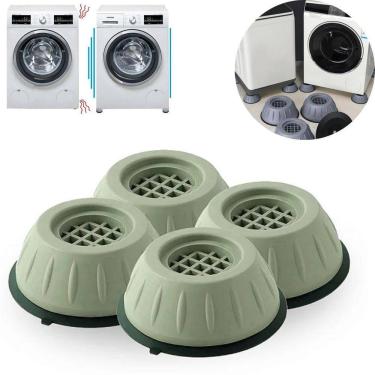 Imagem de Pé Antiderrapante Maquina De Lavar Nivelador Anti Ruído 4 Un