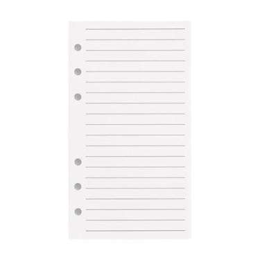 Imagem de MERIGLARE Recarga de papel A6 com 6 furos, recargas de folhas soltas, inserções de diário para agendas pessoais, diários, pasta classe A6, Forrado
