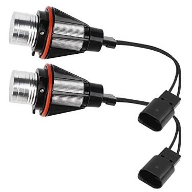 Imagem de aqxreight Ultra-brilhante 6000K LED Angel Eyes Lights 2pcs Alta Visibilidade Liga de Alumínio Com Dissipador de Calor para E39 E53 E60 E61