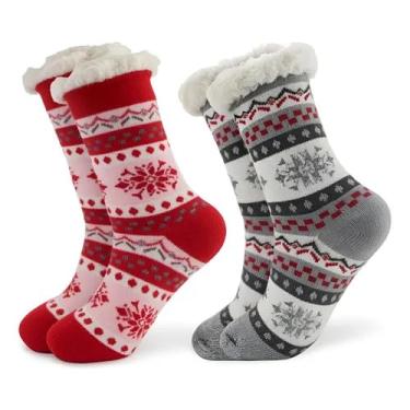 Imagem de MEIA TÉRMICA FORRADA EM LÃ | ADULTO | ANTIDERRAPANTE | CONFORTO EXTREMO NO INVERNO