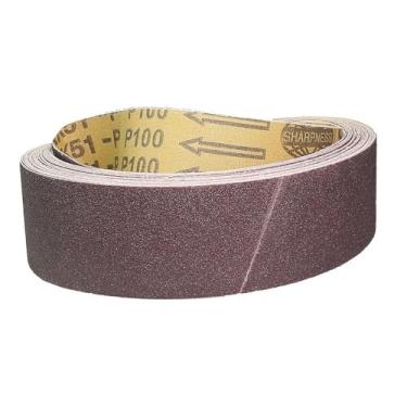 Imagem de Lixadeira de correia de roda centrífuga de borracha de 150 mm, 6 x 2 polegadas, 6 x 1 polegada, mangas de lixa 473 x 50 mm, P100 x 10 peças