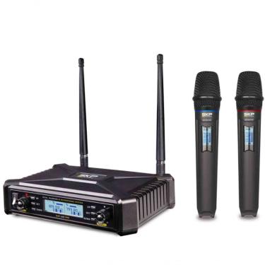 Imagem de Microfone Uhf-600 Duplo De Mão Multifrequência Sem Fio Sauhf600pro
