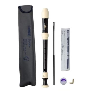 Imagem de Yamaha Gravador ABS tipo alemão soprano YRS-37III, mesa de dedilhado, estojo de tecido incluído