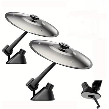 Imagem de Tangxi 2PCS Car Cymbal Air Vent, Mini Drum Crash Cymbal for Vent, Adicione Diversão à Sua Unidade, Acessório de Carro Musical para Amantes da Música, Se Encaixa Em Todos Os Veículos (Prata)