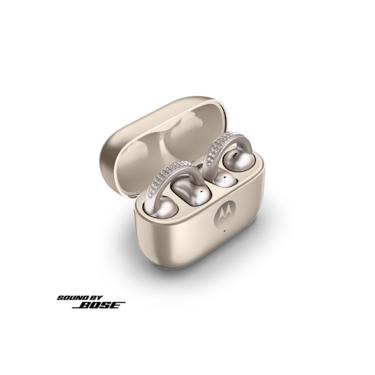 Imagem de Fone de Ouvido Moto Buds Loop OWS Bluetooth, Sound by Bose IP54 Bateria até 39h Swarovski