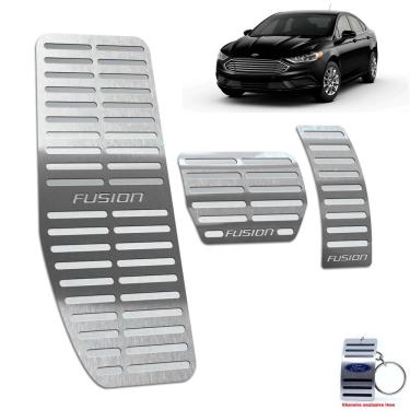 Imagem de Descanso de Pé + Pedaleira Ford Fusion 2018 2019 Aço Inox