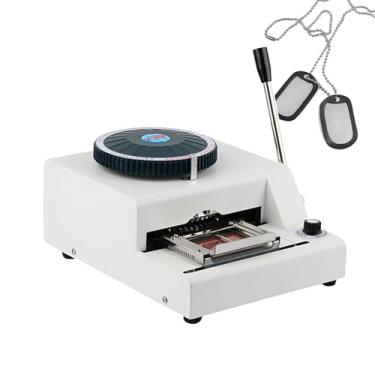 Imagem de CNAOHGHN MáQuina De GravaçãO Manual, MáQuina De GravaçãO De CartõEs, MáQuina De GravaçãO De CartõEs De Pvc Com 72 Caracteres Para FabricaçãO De CartõEs De Pvc E Identidade