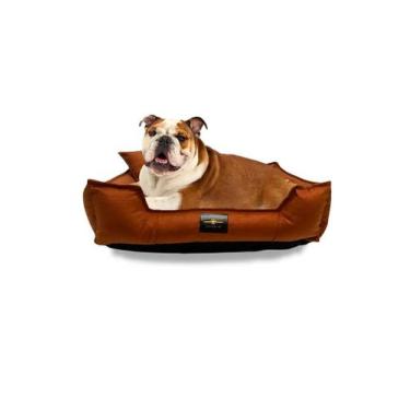 Imagem de Caminha Pet Luxo Tamanho GG 85x70cm TERRACOTA para Cachorro e Gato em 