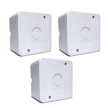 Imagem de 3 Caixa De Passagem Proteção Sobrepor Camera Cftv 80x80 - FULL SHOPP