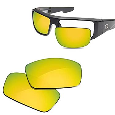 Imagem de Lentes de óculos de sol Glintbay de substituição 100% precisas para o Logan óptico espião, Polarized 24k Gold Mirror, Small