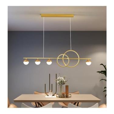 Imagem de Lustre moderno - 4 luzes pretas de meados do século - retangular com controle remoto regulável - luminárias pendentes LED lineares longas compatíveis com ilha de cozinha - lâmpada branca dou