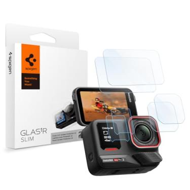 Imagem de Spigen Protetor de tela de vidro temperado [Glas.tR Slim] projetado para Insta360 Ace Pro 2 - Pacote múltiplo