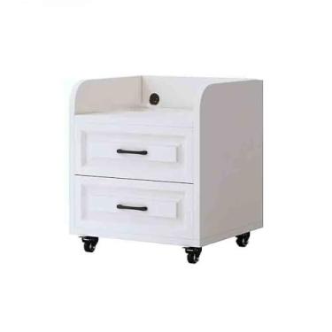 Imagem de hezhuhe2258 Suporte de impressão Rack de armazenamento de impressora de mesa gaveta de aglomerado armário de arquivo de escritório móvel silencioso rack de armazenamento de slide decoração de mesa