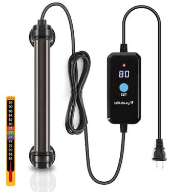 Imagem de Aquecedor de aquário Orlushy 50W submersível para tanque de 20-40L