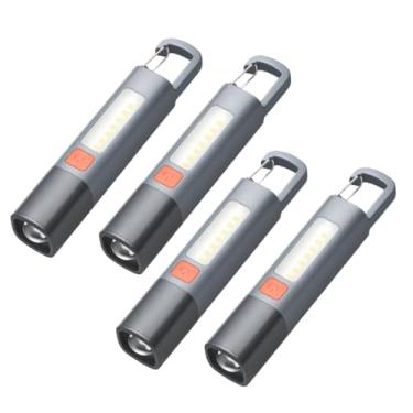 Imagem de Lanterna Tática Led Recarregável Com Gancho e Zoom 1000LM Luminária com USB Luz Lateral(4)