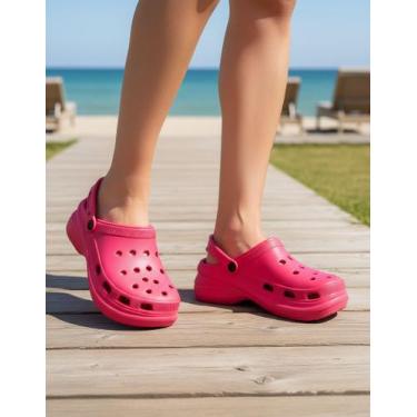 Imagem de Babuche Feminina Plataforma Com Pingente Sandália Ortopédica Eva Super