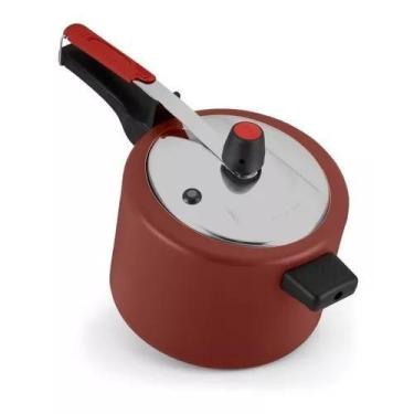 Imagem de  Oferta Imperdível Panela de Pressão Alumine 4,5L Vermelha  Antiaderen