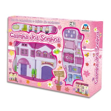 Imagem de Brinquedo Casa De Boneca Casinha Dos Sonhos Garagem Braskit