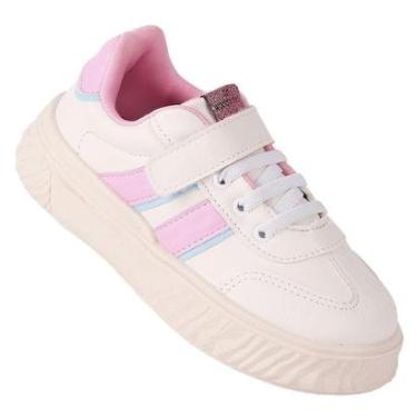 Imagem de Tenis Casual Infantil Baby Feminino WorldColors Lps Fun - Branco-Feminino