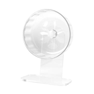 Imagem de Generic Roda de exercício silenciosa para hamster, leve e fácil de limpar com suporte, acessórios para gaiola de corrida para gerbilos e hamsters