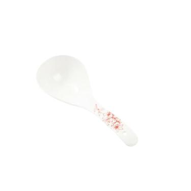 Imagem de Pratos redondos retrô de cerâmica para uso doméstico requintado resistente a altas temperaturas - colher de sopa