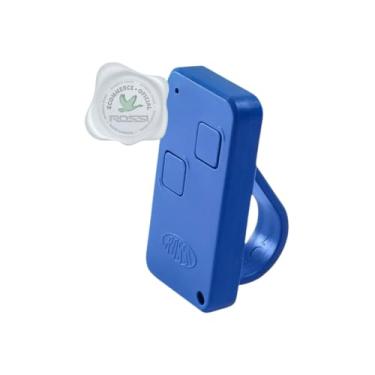 Imagem de Controle Remoto Para Portão Eletrônico Rossi 433 NTX HCS Elegance Azul