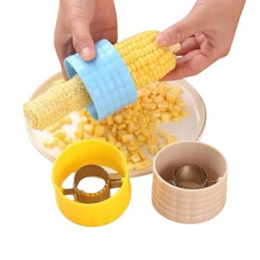 Imagem de Debulhador Manual de Milho, Plástico PP e Aço Inoxidável, 7 x 5 cm, Ideal para Cozinha, Cores Sortidas