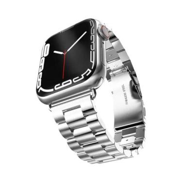 Imagem de Pulseira De Aço Inoxidável De 46mm 49mm Para Apple Watch Ultra, Bracel