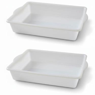 Imagem de Bandeja Plástica Multiuso 4,8 Litros Retangular Branca Reforçada Para Carnes Legumes Frutas e Alimentos em Geral (2)