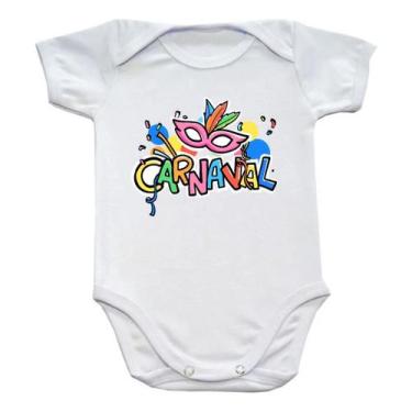 Imagem de Body Bebê com Frases: Oba É Carnaval, Carnaval Nordestino - Vem Bebê, 
