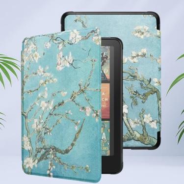 Imagem de Capa para Kindle Paperwhite 12ª geração 2024 de 17.8 cm e Kindle Colorsoft Signature Edition, capa protetora de couro PU premium com despertar/hibernar automaticamente