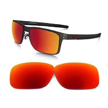 Imagem de Lentes de substituição Galaxy para Oakley Holbrook Metallic (não Holbrook) Polarizadas pretas, Vermelho, regular