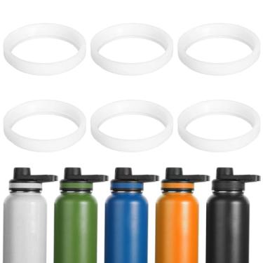 Imagem de 6 peças de substituição de vedação para garrafa térmica de 473 ml 680 g 947 g 1,134 g peças de anel hermético com tampa de palha, acessório de tampa de vedação de anel de vedação de silicone (não para