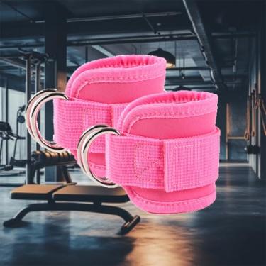 Imagem de 2 peças de tiras de tornozelo para máquinas de cabos, para mulheres e homens, academia, tornozeleira, para kickback, extensões de pernas, exercícios para glúteos, exercícios para parte inferior do