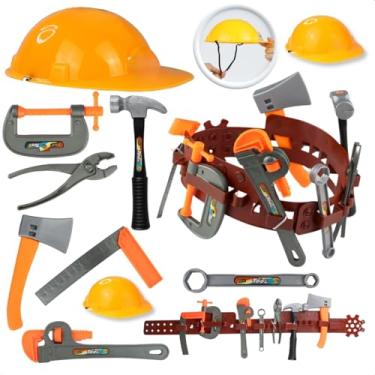 Imagem de Kit de Ferramentas Infantil com Cinto e Capacete 8 Peças Educativo