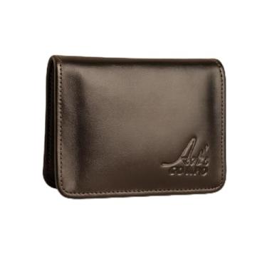 Imagem de Carteira Masculina Smart Couro Legítimo Cartão E Cnh Pequena - Primeira Linha Premium (Marrom)