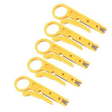 Imagem de Zhjvihx Descascador de Cabos, Mini Descascador de Fios Compacto de 5 Peças para Impressoras 3D para Cabos de Dados CAT5 CAT5e CAT6 para Tubos PTFE