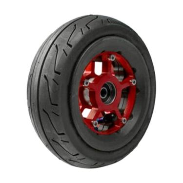 Imagem de Vaveren Roda de Scooter, Cubo de Roda, Componentes para Amortecimento, Peças para Adultos, Montagem Prática, Roda dianteira vermelha
