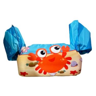 Imagem de Boia Flutuador Colete, Salva-vidas Infantil, Ajustável para Praia e Piscina até 25 Kg Azul/Caranguejo (AZUL CLARO)