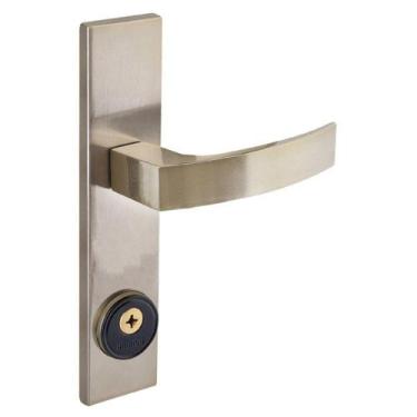 Imagem de Fechadura Tetra Espelho 7cm Latonado Quadratta Curva Aliança - Aliança