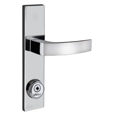 Imagem de Fechadura Tetra Espelho 7cm Cromado Quadratta Curva Aliança - Aliança 