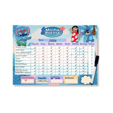 Imagem de Quadro Do Incentivo Educativo Infantil Tema Stitch - Opfy
