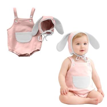 Imagem de AGQT Roupa de coelhinho para bebês meninas, fantasia de Páscoa, Dia das Bruxas, tamanho 0-24 meses, 7148 g # Coelhinho - 2 peças, 18-24 Months