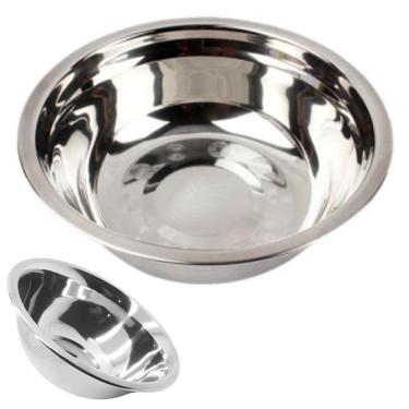 Imagem de Tigela Inox Bowl Cumbuca Receita Preparo Versatil Multiuso Mesa Posta Jantar Casa Restaurante Duravel Resistente