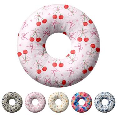 Imagem de Travesseiro de piercing de orelha para dormir de lado, travesseiros com furos para dor de ouvido, travesseiro de donut para adultos, CNH, alívio de dor de ouvido, almofada de pressão e orifício no