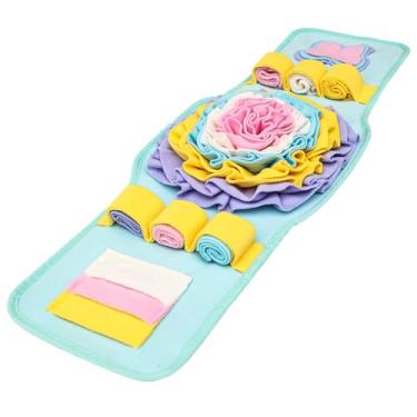 Imagem de Brinquedo para Pet Cão Relógio Tipo Tapete de Sniffing Morder Dentes Vazamento Comida Quebra-Cabeça Jogo Cachorro Filhote Auto-Diversão Universal em Todas as Estações